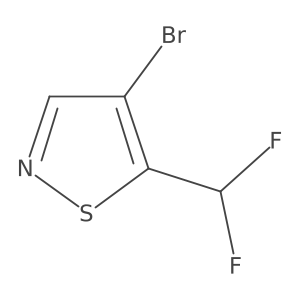 4-Bromo-5-(difluoromethyl)-1,2-thiazole Structure