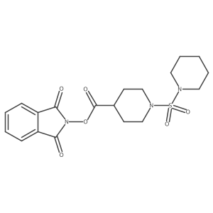 1,3-dioxo-2,3-dihydro-1H-isoindol-2-yl 1-(piperidine-1-sulfonyl)piperidine-4-carboxylate Structure