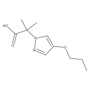2-Methyl-2-(4-propoxy-pyrazol-1-yl)-propionic acid Structure