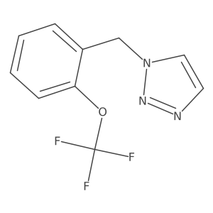 1-{[2-(trifluoromethoxy)phenyl]methyl}-1H-1,2,3-triazole结构式