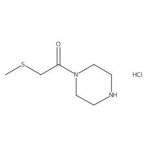 2-Methylsulfanyl-1-piperazin-1-ylethanone;hydrochloride结构式
