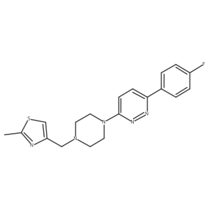 3-(4-Fluorophenyl)-6-{4-[(2-methyl-1,3-thiazol-4-yl)methyl]piperazin-1-yl}pyridazine Structure