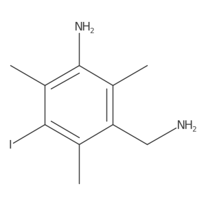 3-(Aminomethyl)-5-iodo-2,4,6-trimethylaniline Structure