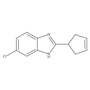 6-chloro-2-(cyclopent-3-en-1-yl)-1H-1,3-benzodiazole Structure