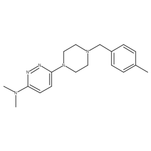 N,N-dimethyl-6-{4-[(4-methylphenyl)methyl]piperazin-1-yl}pyridazin-3-amine Structure