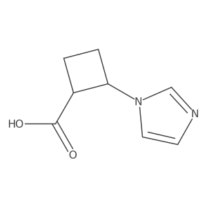 rac-(1R,2R)-2-(1H-imidazol-1-yl)cyclobutane-1-carboxylic acid Structure