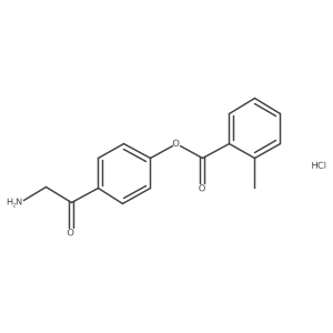 4-(2-Aminoacetyl)phenyl 2-methylbenzoate hydrochloride Structure