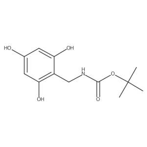 tert-butyl N-[(2,4,6-trihydroxyphenyl)methyl]carbamate结构式