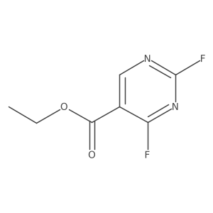 Ethyl 2,4-difluoropyrimidine-5-carboxylate结构式