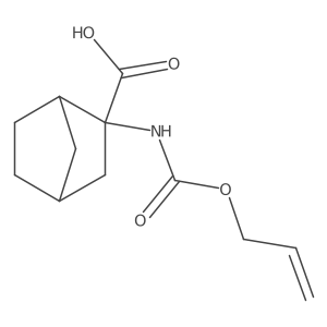 rac-(1R,2R,4S)-2-{[(prop-2-en-1-yloxy)carbonyl]amino}bicyclo[2.2.1]heptane-2-carboxylic acid Structure