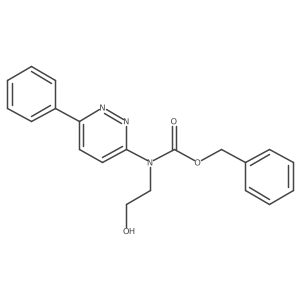 benzyl N-(2-hydroxyethyl)-N-(6-phenylpyridazin-3-yl)carbamate结构式