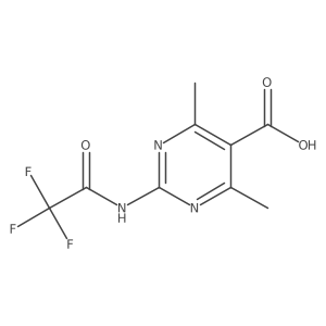 4,6-Dimethyl-2-(2,2,2-trifluoroacetamido)pyrimidine-5-carboxylic acid Structure