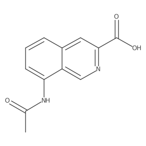 8-Acetamidoisoquinoline-3-carboxylic acid结构式