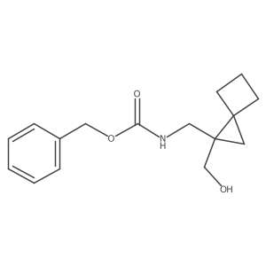 benzyl N-{[1-(hydroxymethyl)spiro[2.3]hexan-1-yl]methyl}carbamate结构式