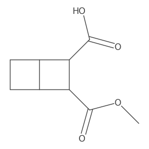 3-(Methoxycarbonyl)bicyclo[2.2.0]hexane-2-carboxylic acid结构式