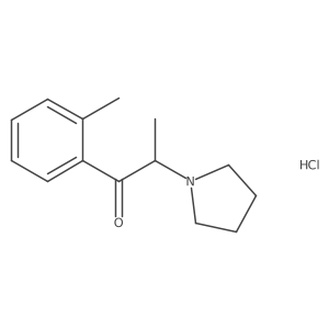 2-(Pyrrolidin-1-yl)-1-(o-tolyl)propan-1-one,monohydrochloride结构式
