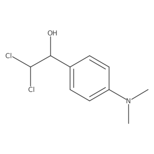 2,2-Dichloro-1-(4-(dimethylamino)phenyl)ethanol结构式
