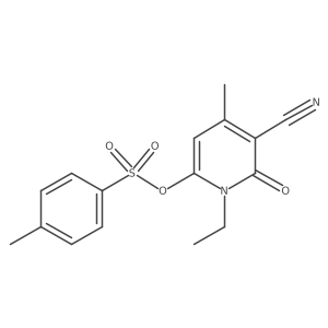 5-Cyano-1-ethyl-4-methyl-6-oxo-1,6-dihydropyridin-2-yl 4-methylbenzene-1-sulfonate Structure