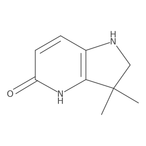 1,2,3,4-Tetrahydro-3,3-dimethyl-5H-pyrrolo[3,2-b]pyridin-5-one结构式