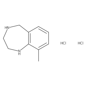 9-methyl-2,3,4,5-tetrahydro-1H-1,4-benzodiazepine dihydrochloride Structure
