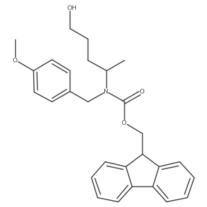 (9H-fluoren-9-yl)methyl N-(5-hydroxypentan-2-yl)-N-[(4-methoxyphenyl)methyl]carbamate Structure