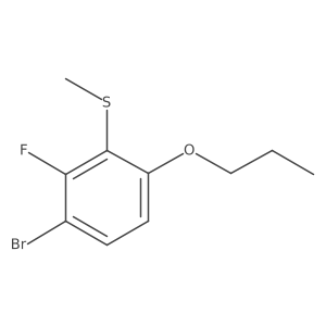 (3-Bromo-2-fluoro-6-propoxyphenyl)(methyl)sulfane结构式