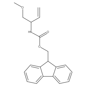 (9H-fluoren-9-yl)methyl N-(1-methoxybut-3-en-2-yl)carbamate结构式