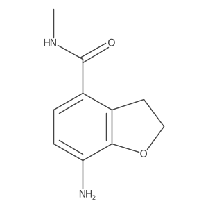 7-Amino-2,3-dihydro-N-methyl-4-benzofurancarboxamide Structure