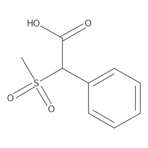 2-Methanesulfonyl-2-phenylacetic acid结构式
