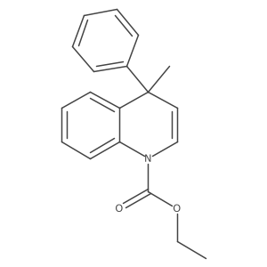 Ethyl 4-methyl-4-phenyl-1(4H)-quinolinecarboxylate结构式