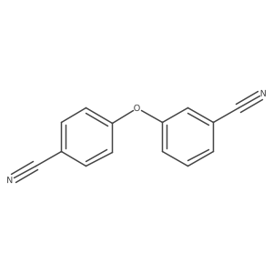 3-(4-Cyanophenoxy)benzonitrile结构式