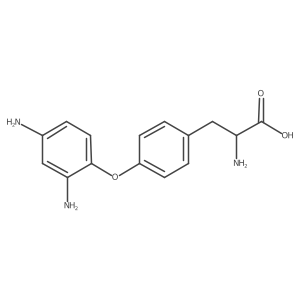 2-Amino-3-[4-(2,4-diaminophenoxy)phenyl]propanoic acid Structure