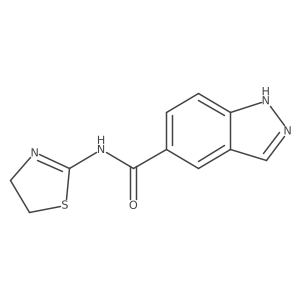 N-(4,5-Dihydrothiazol-2-yl)-1H-indazole-5-carboxamide结构式