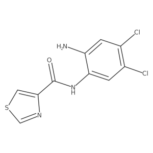 N-(2-amino-4,5-dichlorophenyl)-1,3-thiazole-4-carboxamide结构式