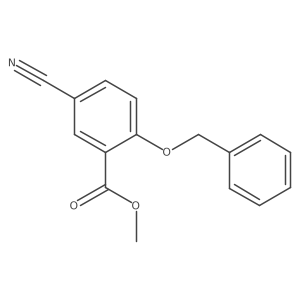 Methyl 2-(benzyloxy)-5-cyanobenzoate Structure