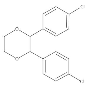 (2R,3S)-2,3-Bis(4-chlorophenyl)-1,4-dioxane结构式