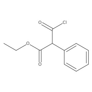 Ethyl 3-chloro-3-oxo-2-phenylpropanoate结构式
