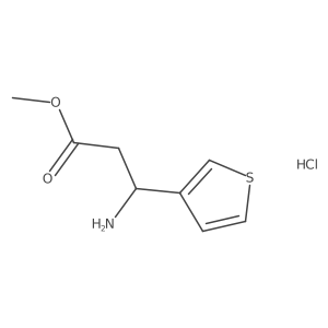Methyl 3-amino-3-(thiophen-3-yl)propanoate HCl结构式