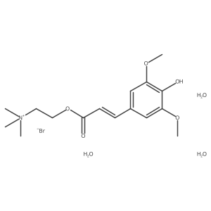 Sinapine bromide trihydrate Structure