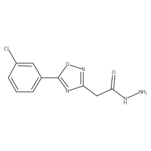 2-(5-(3-Chlorophenyl)-1,2,4-oxadiazol-3-yl)acetohydrazide Structure