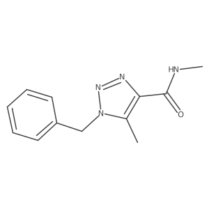 N,5-Dimethyl-1-(phenylmethyl)-1H-1,2,3-triazole-4-carboxamide Structure