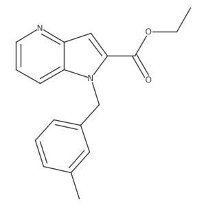 1h-Pyrrolo[3,2-b]pyridine-2-carboxylic acid,1-[(3-methylphenyl)methyl]-,ethyl ester Structure