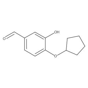 4-Cyclopentyloxy-3-hydroxybenzaldehyde结构式