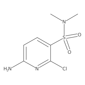 6-Amino-2-chloro-N,N-dimethyl-3-pyridinesulfonamide Structure