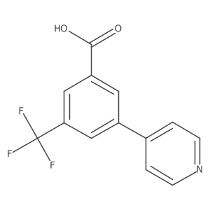 3-(Pyridin-4-yl)-5-(trifluoromethyl)benzoic acid Structure