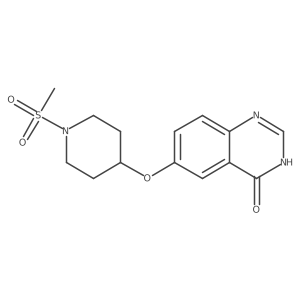 6-{[1-(Methylsulfonyl)piperidin-4-yl]oxy}quinazolin-4-ol结构式