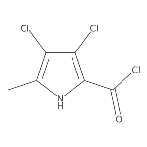 3,4-Dichloro-5-methyl-1H-pyrrole-2-carbonyl chloride结构式