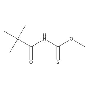 Carbamothioic acid, (2,2-dimethyl-1-oxopropyl)-, O-methyl ester Structure