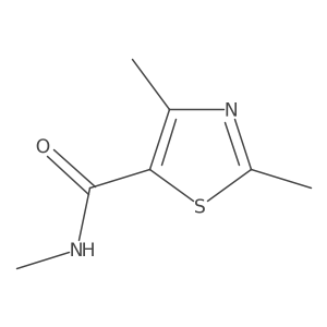 N,2,4-Trimethylthiazole-5-carboxamide结构式