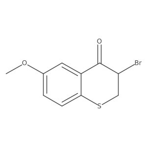 3-Bromo-6-methoxythiochroman-4-one结构式